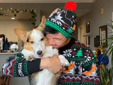 Special Knitted Christmas Corgi BEANIE HAT [Limited Edition]