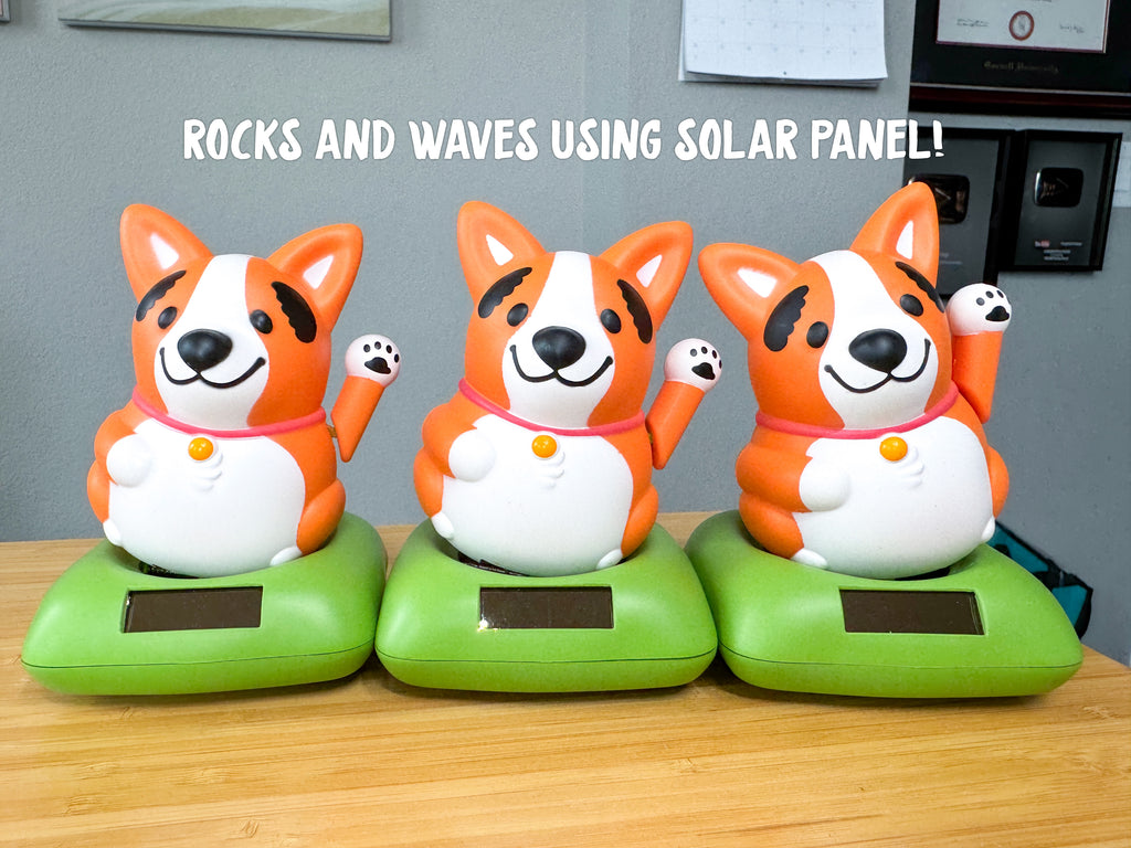 One-Of-A-Kind Rocking & Waving Corgi (Solar Powered) – Corgi On Fleek