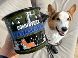 Enamel Corgi Wilderness Camping Mug (Metal Mug)