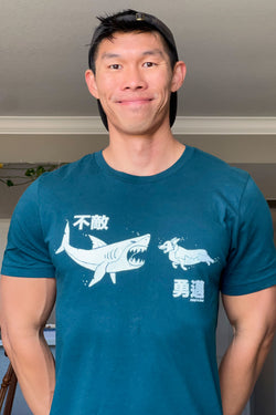 Corgi V Shark Premium T-shirt