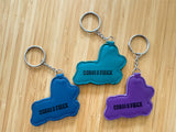 Fuzzy Corgi Patch Keychain
