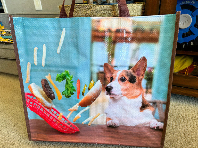 Jumbo Corgi Reusable Shopping Bag