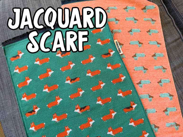 Corgi Jacquard Winter Scarf - Oversized