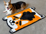Special Tufted Splooting Corgi Rug [Limited Edition]