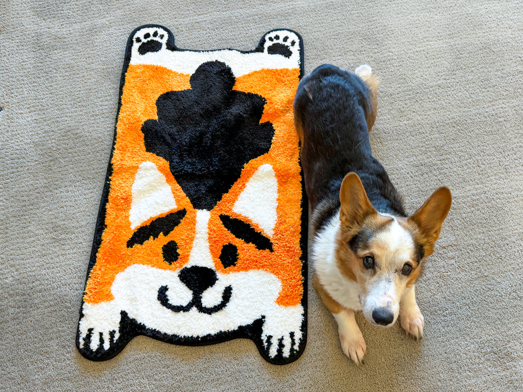 Special Tufted Splooting Corgi Rug [Limited Edition] – Corgi On Fleek
