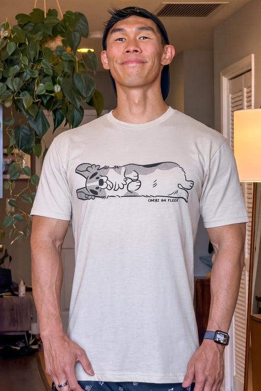 Sideways Corgi Premium T-Shirt