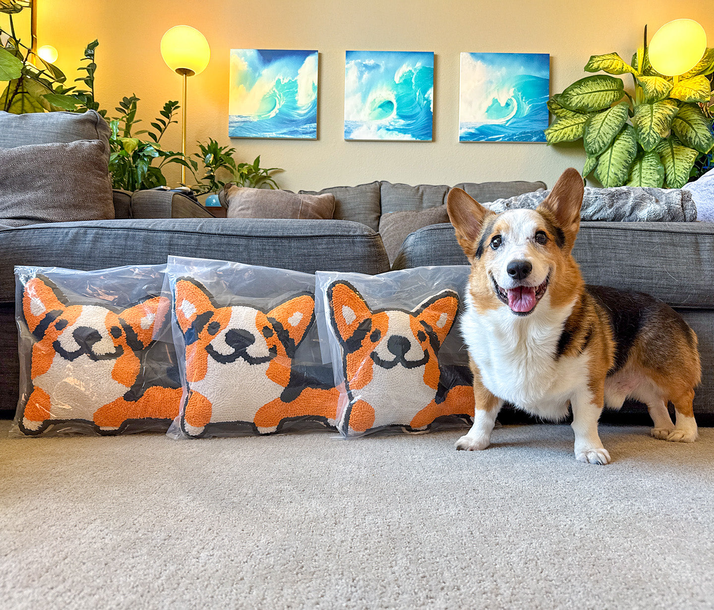 Special Jumbo Corgi-Shaped Cushion [Limited Edition]