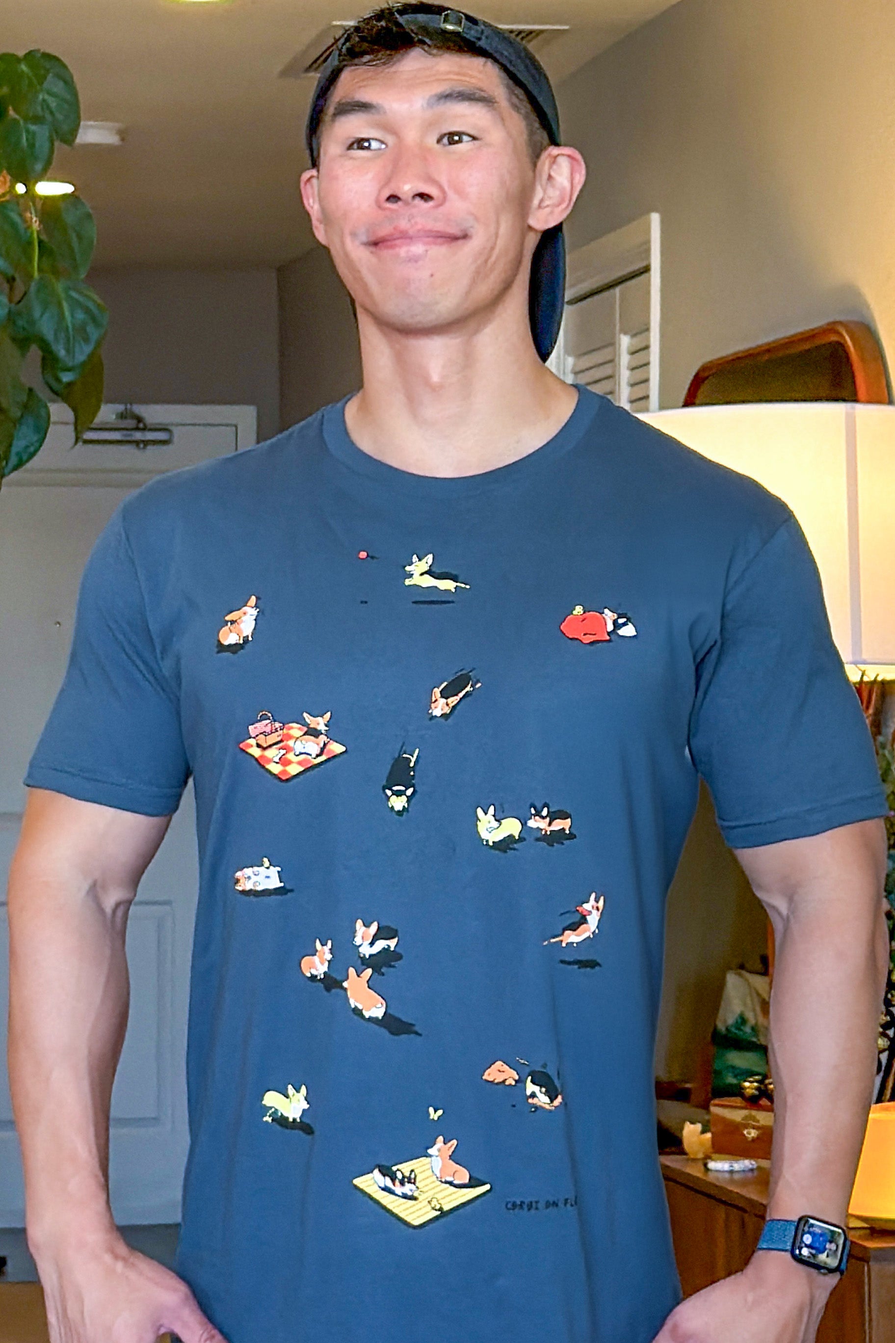 Corgi Picnic Premium T-Shirt