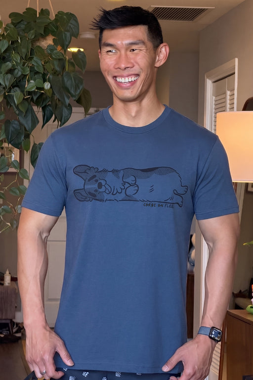 Sideways Corgi Premium T-Shirt