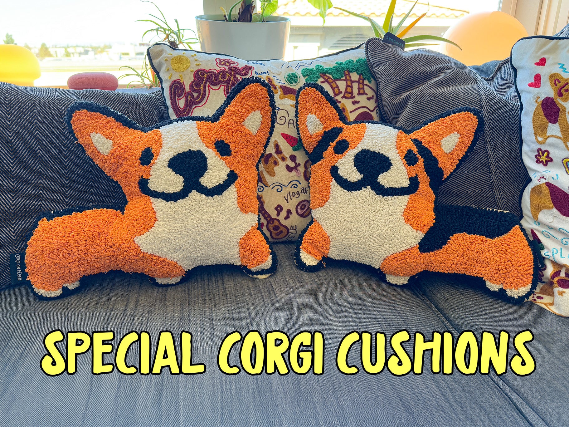 Special Jumbo Corgi-Shaped Cushion [Limited Edition]