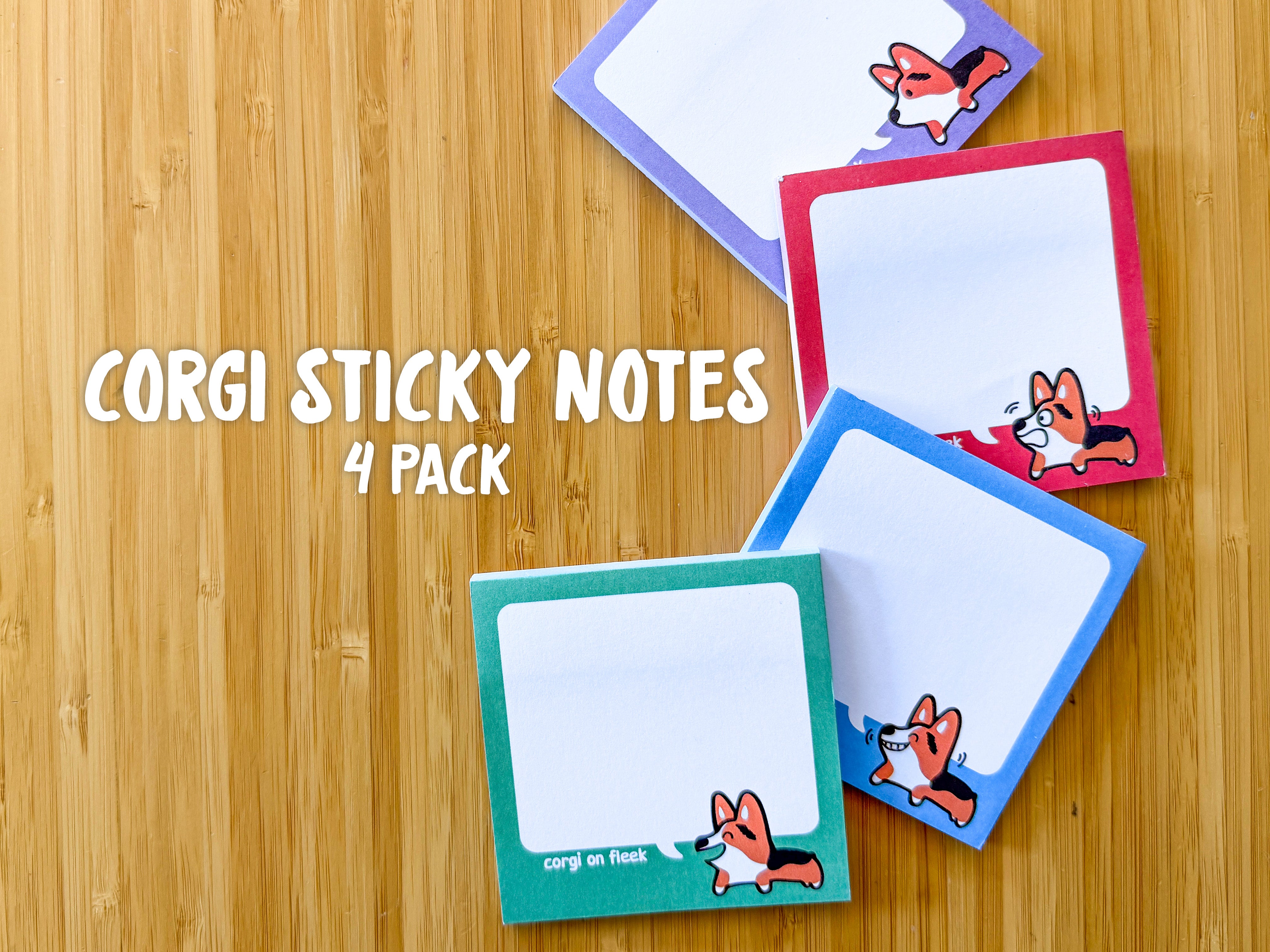 CORG-emotions Sticky Notes - 4 Pack