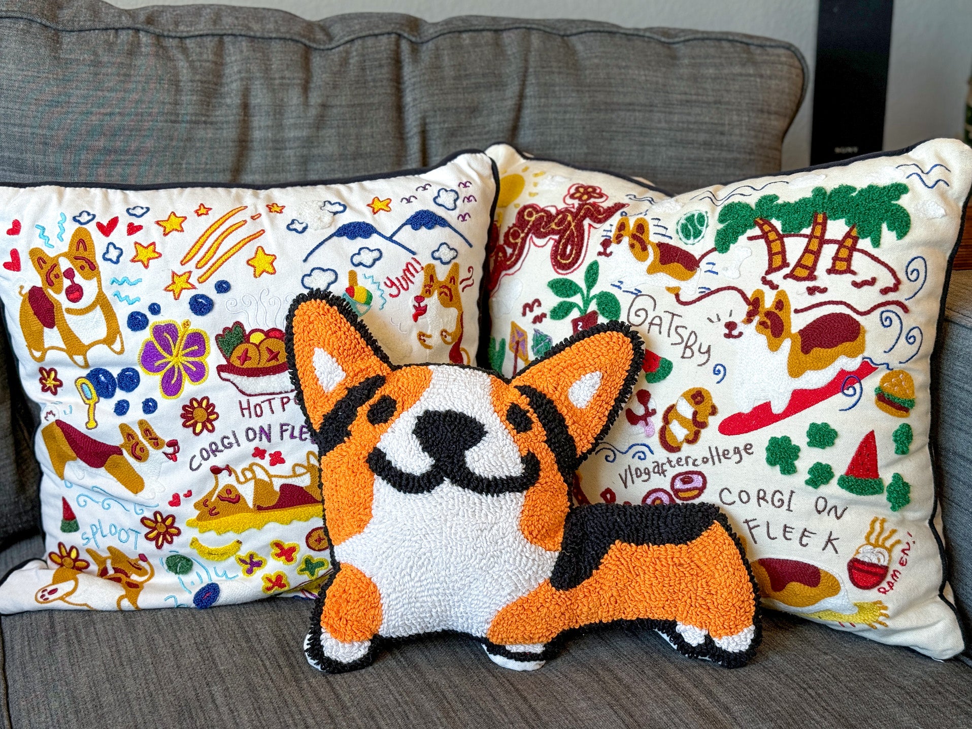 Corgi dog pillow sale