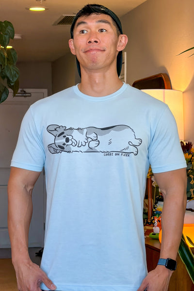 Sideways Corgi Premium T-Shirt