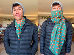 Corgi Jacquard Winter Scarf - Oversized