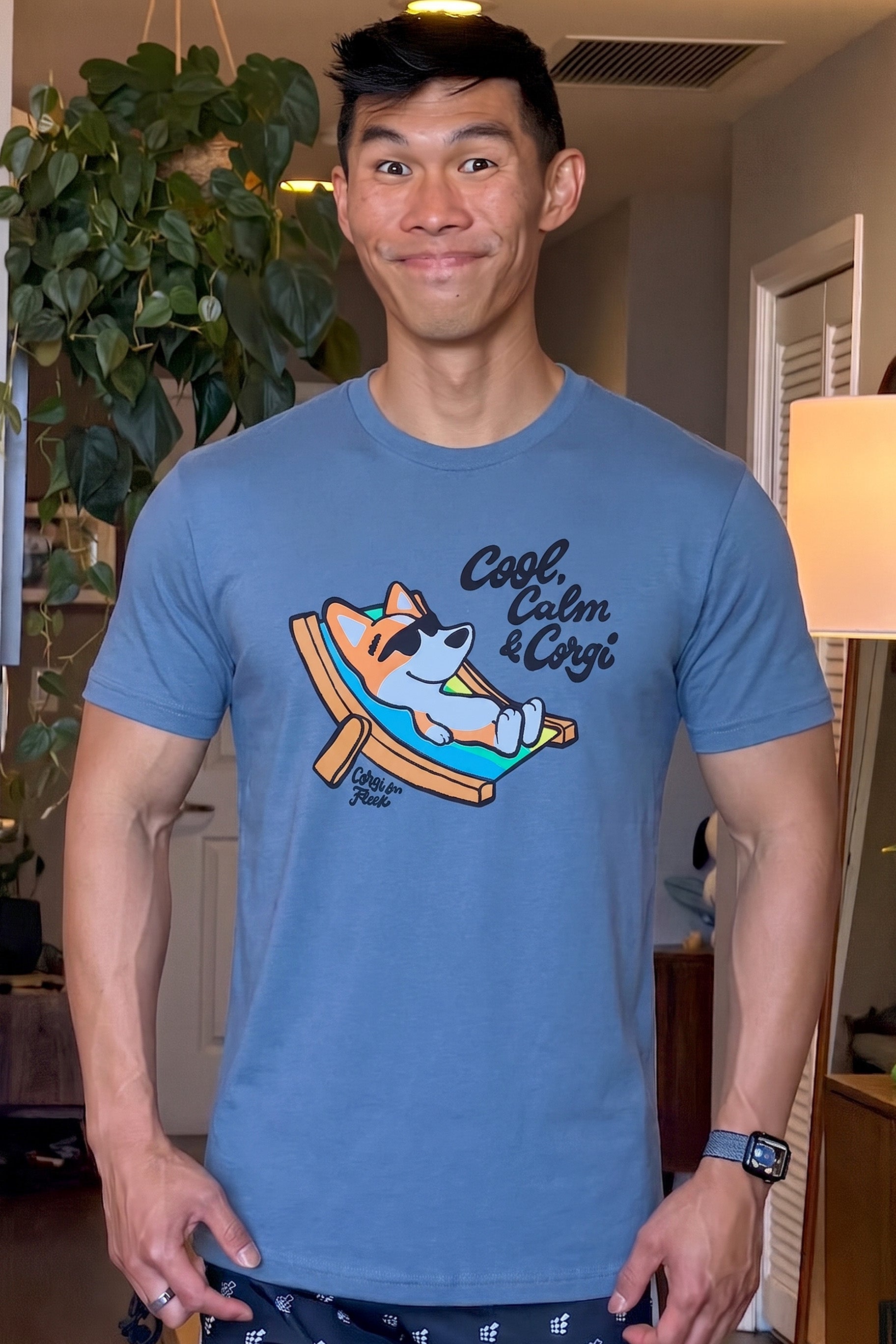 Cool, Calm & Corgi Premium T-Shirt