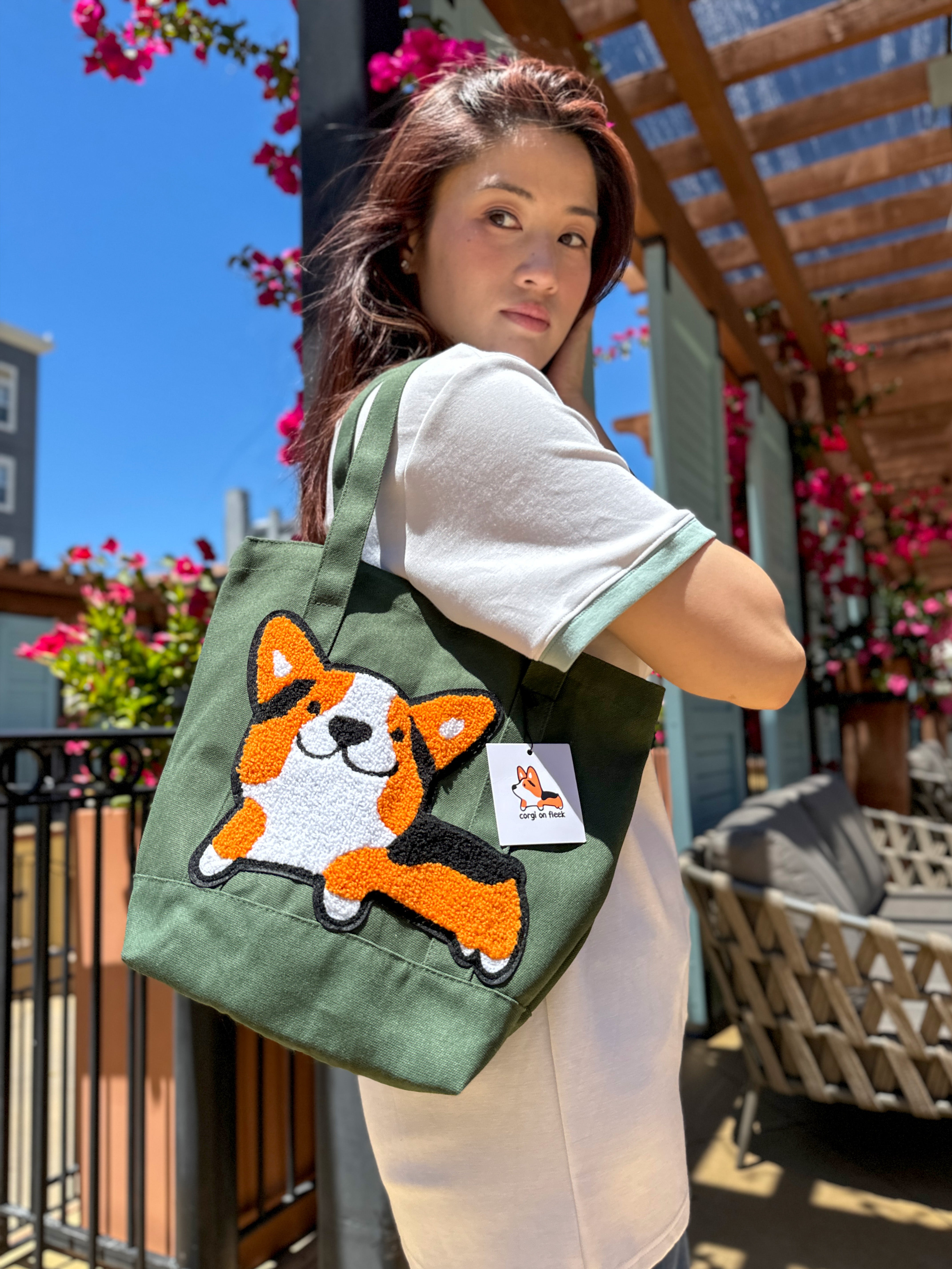 Corgi tote bag forever 21 best sale