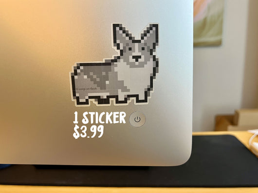Clear Matte Vinyl Stickers Non Fungible Corgi Collection – Corgi On Fleek