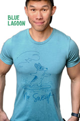 "No Sweat" Surfing Corgi Premium T-shirt