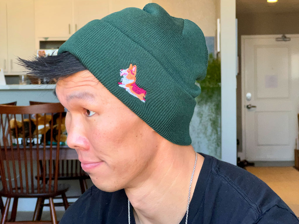 Gatsby Corgi Embroidered BEANIE HAT [Limited Edition] – Corgi On Fleek