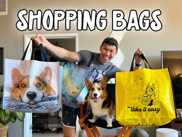 Jumbo Corgi Reusable Shopping Bag