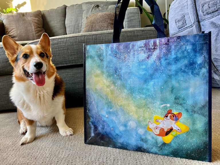 Jumbo Corgi Reusable Shopping Bag