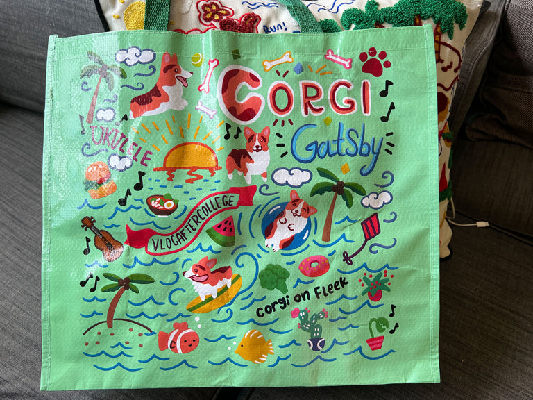Jumbo Corgi Reusable Shopping Bag