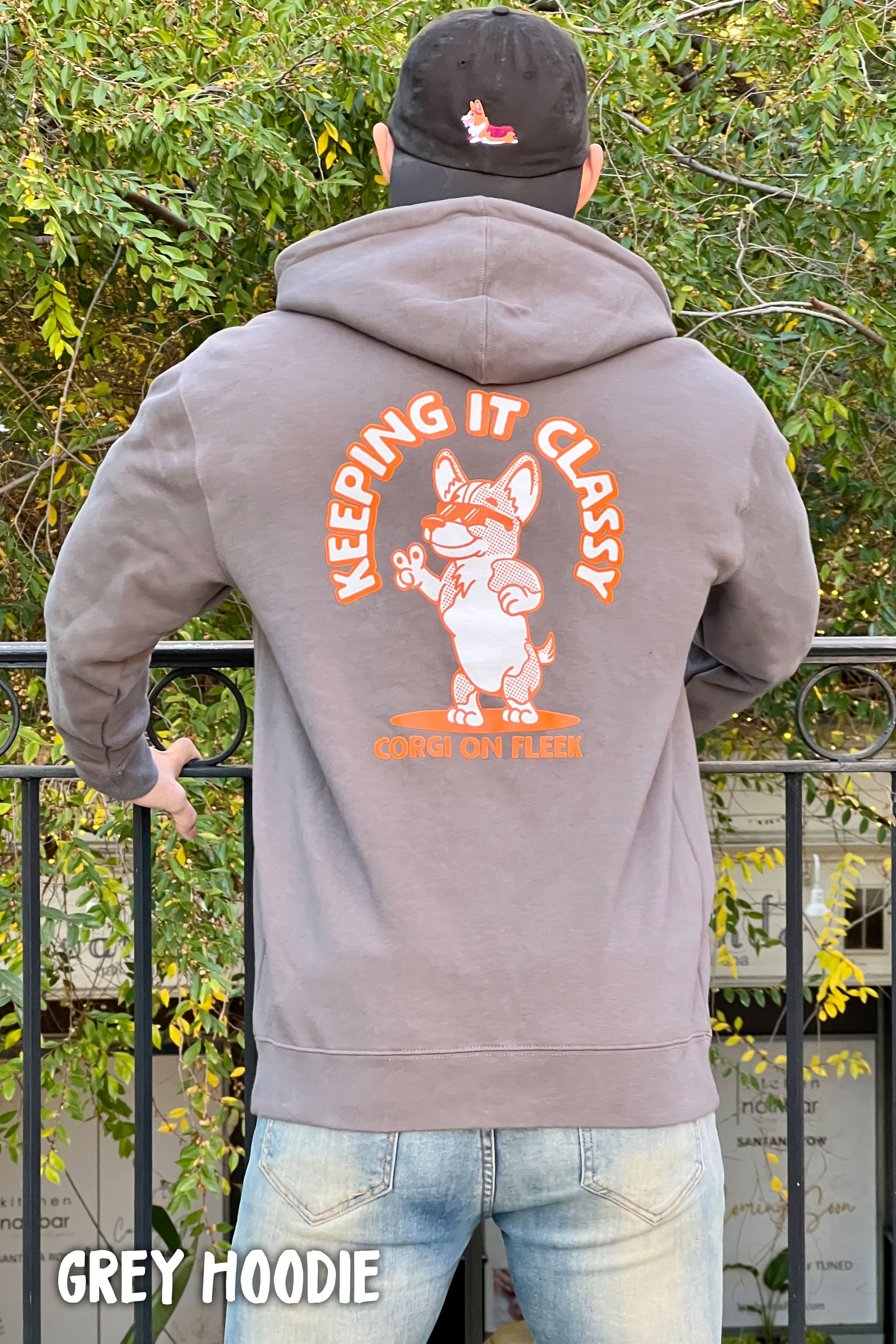 "Keeping it Classy" Premium Heavyweight Full Zip Hoodie