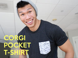 Ultra Soft Corgi On Fleek Pocket T-shirt [Limited Edition]