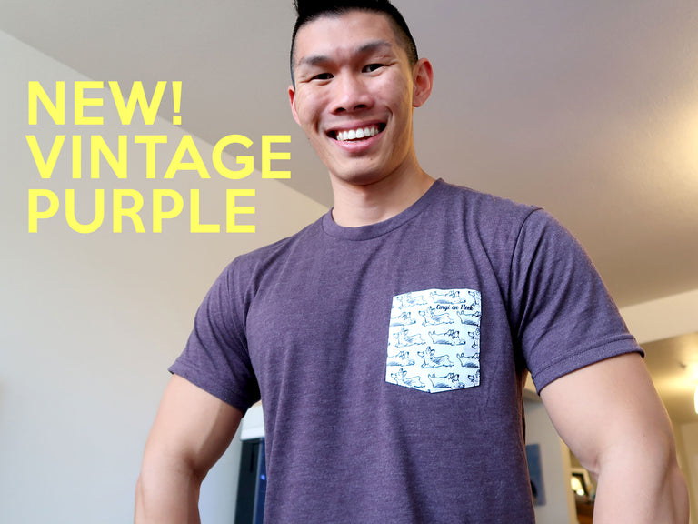 Ultra Soft Corgi On Fleek Pocket T-shirt [Limited Edition]