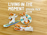 Clear Vinyl Stickers Living in the Moment Collection