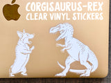 Corgisaurus Rex Clear Vinyl Sticker Set