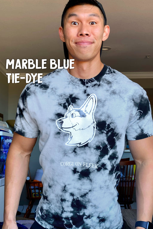Special Tie-Dye Corgi Profile T-shirt [Limited Edition]