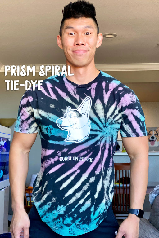 Special Tie-Dye Corgi Profile T-shirt [Limited Edition]