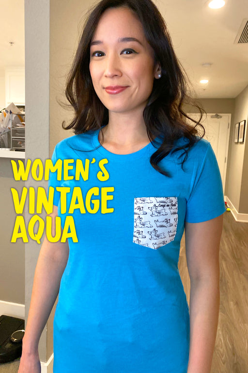 Ultra Soft Corgi On Fleek Pocket T-shirt [Limited Edition]